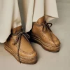 Bota baja en napa camel Creta