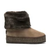 Bota baja en serraje taupe Merde Doble