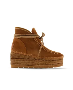 Bota baja serraje cuero oscuro Creta
