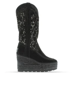 Bota calada en serraje negro Tilo 5