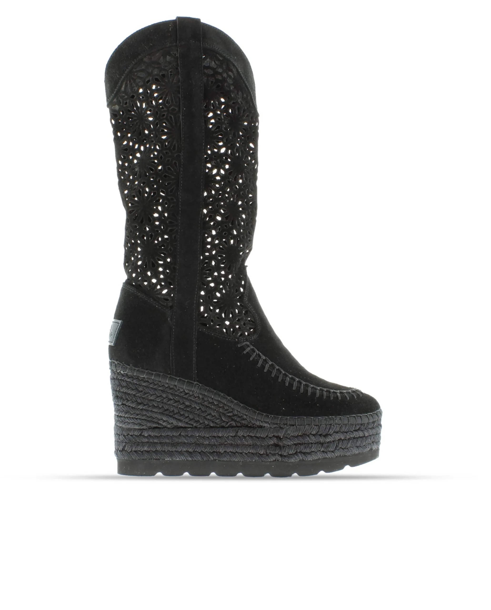 Bota calada en serraje negro Tilo 5