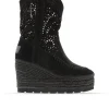 Bota calada en serraje negro Tilo 5