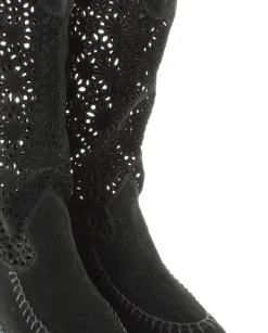 Bota calada en serraje negro Tilo 5