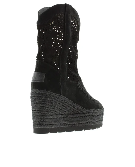 Bota calada en serraje negro Tilo 5