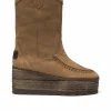 Bota Cowboy en nobuk tierra Creta