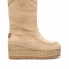 Bota Cowboy en serraje arena Creta