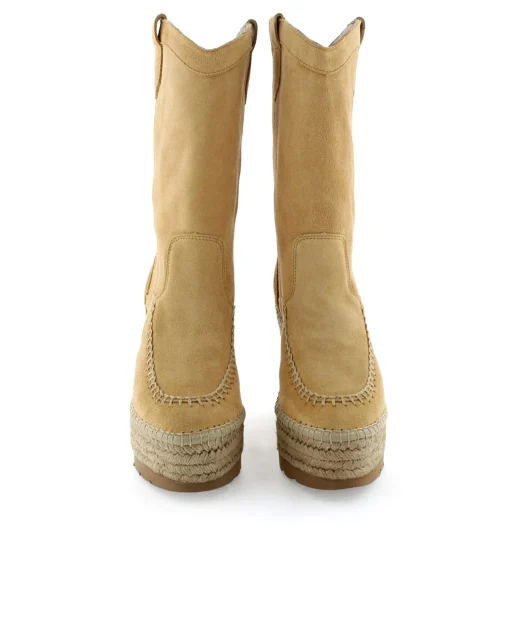 Bota Cowboy en serraje camel Tilo 7