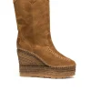 Bota Cowboy en serraje cuero oscuro Tilo 7