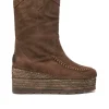 Bota Cowboy en serraje testa Creta