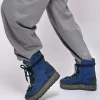 Botin borreguito en serraje marino Merce Doble