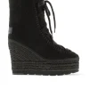 Botin borreguito en serraje negro Tilo 7