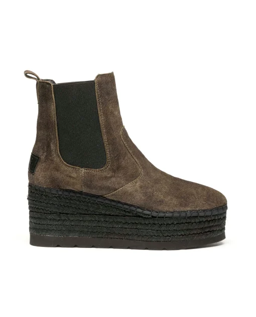 Botin Chelsea en cavallo kaki Creta