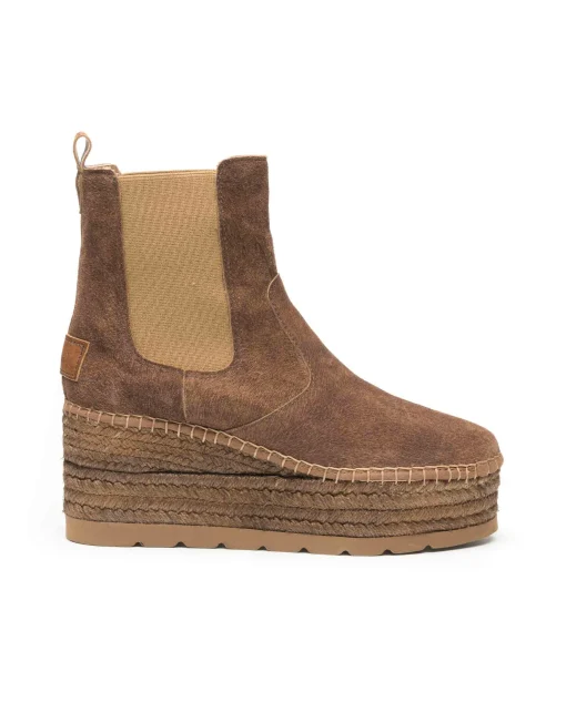 Botin Chelsea en cavallo cuero oscuro Creta
