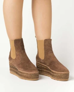 Botin Chelsea en cavallo cuero oscuro Creta