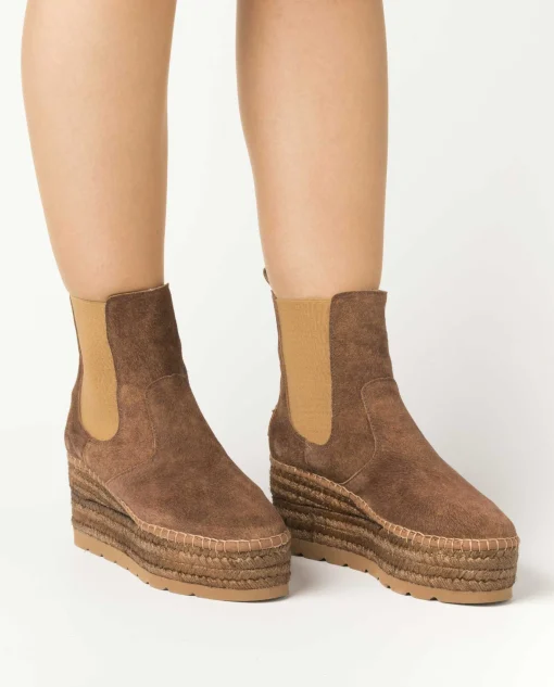 Botin Chelsea en cavallo cuero oscuro Creta