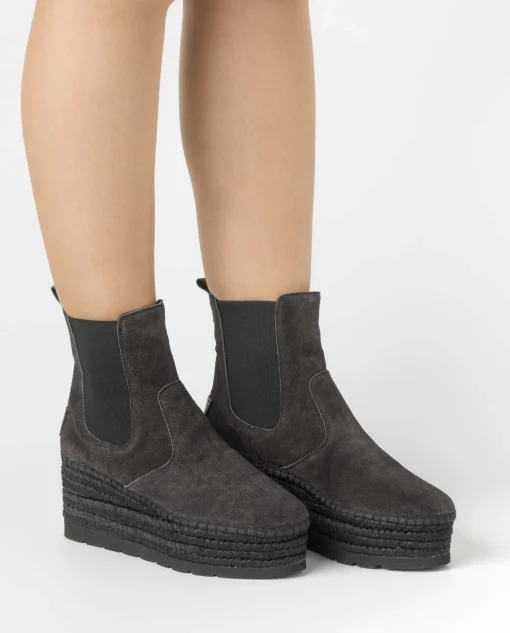 Botin Chelsea en cavallo gris Creta