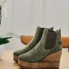 Botin Chelsea en serraje kaki Tilo 7