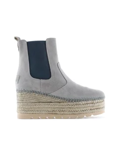 Botin Chelsea en serraje gris Creta
