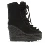 Botin de pelo en serraje negro Tilo 7