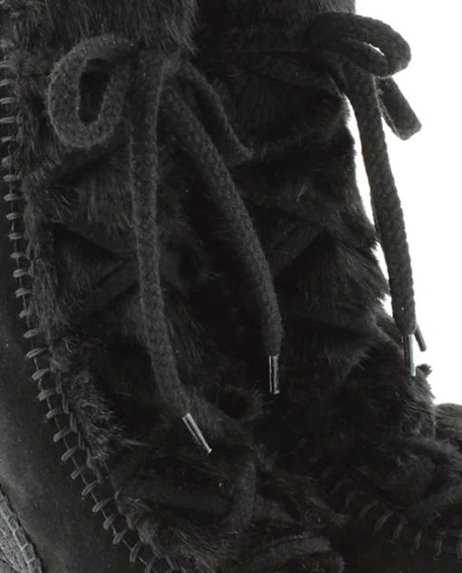 Botin de pelo en serraje negro Tilo 7