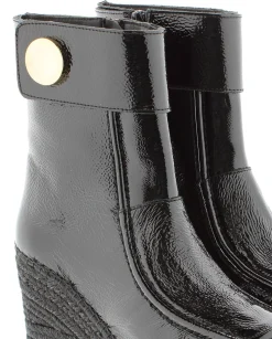 Botin en charol negro Cuba