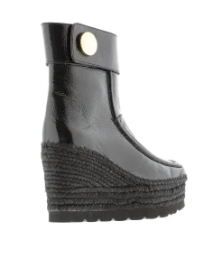 Botin en charol negro Cuba