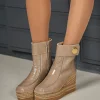 Botin en charol piedra Cuba