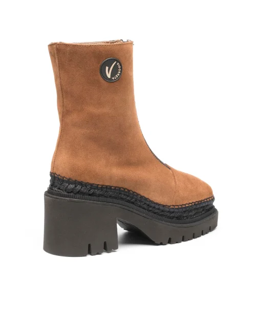 Botin en serraje cuero Panteta