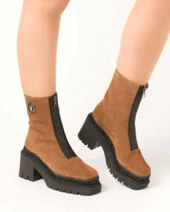 Botin en serraje cuero Panteta