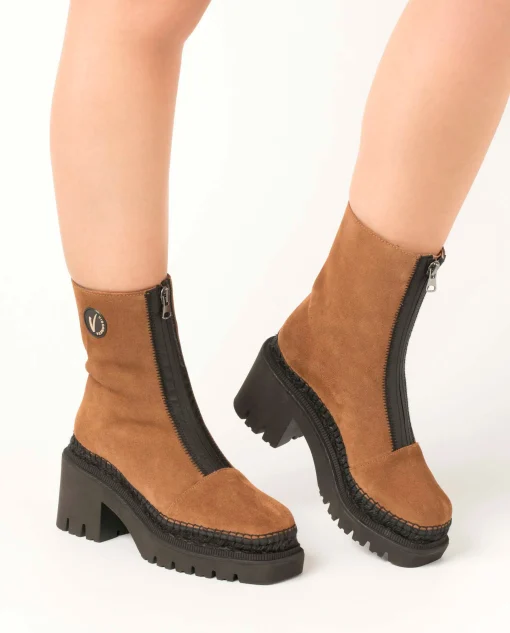 Botin en serraje cuero Panteta