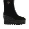 Botin en serraje negro Cuba