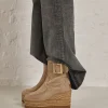 Botin hebilla en serraje arena Tilo 5