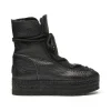 Botin plataforma en bost negro Merce Doble