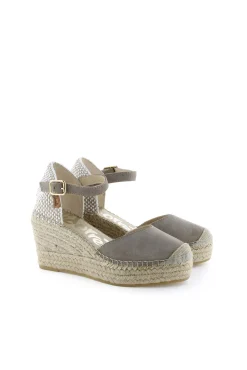 Sandalia pico serraje taupe Tilo 5