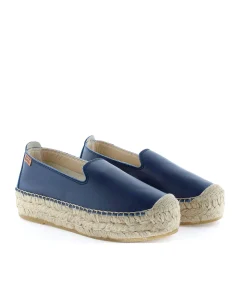Slipper en napa marino Merce Doble