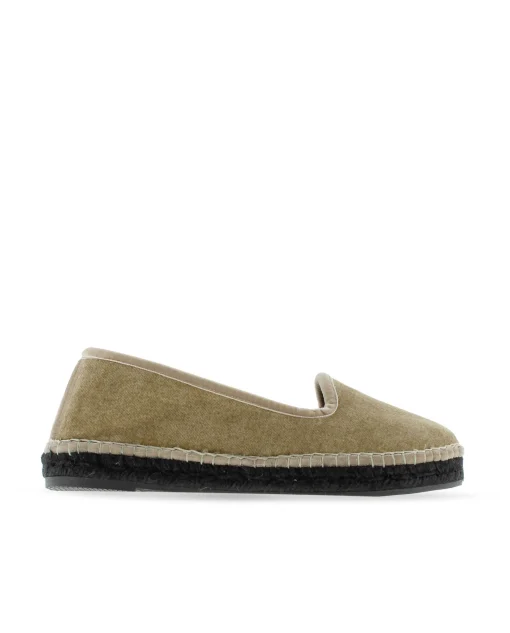 Slipper en terciopelo arena Pitiusa