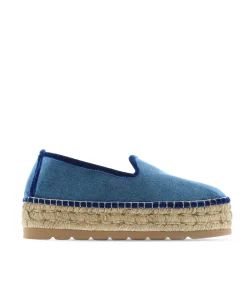 Slipper en terciopelo marino Merce Doble