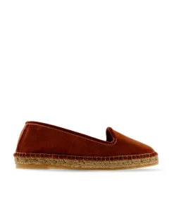 Slipper en terciopelo teja Pitiusa