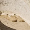 Slipper rafia metal cuerda Merce Doble