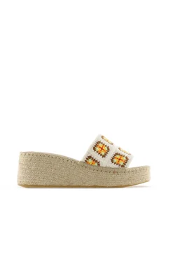 Zueco crochet apricot Vinci