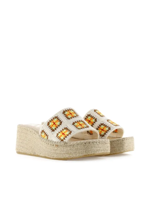 Zueco crochet apricot Vinci