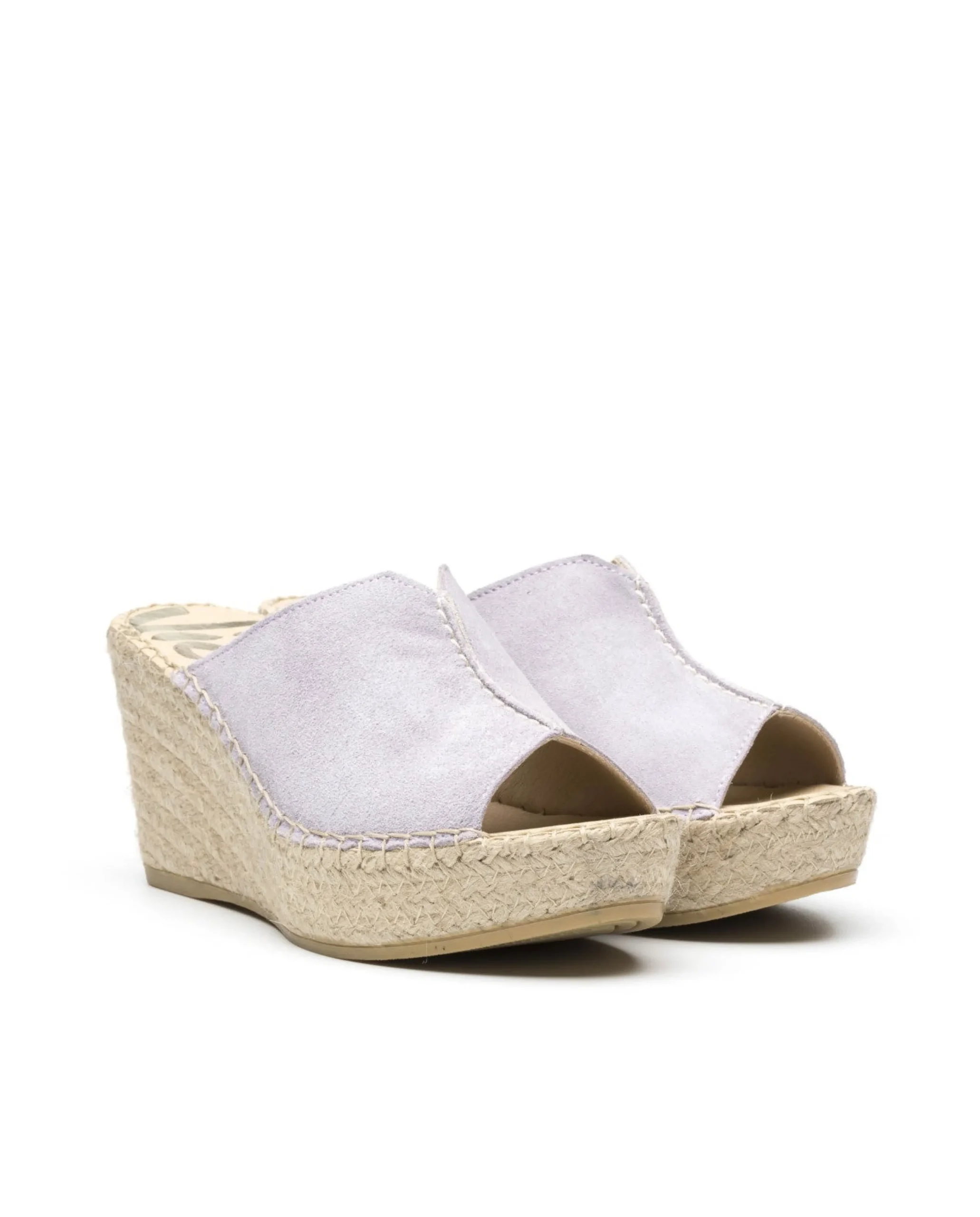 Zueco serraje malva Dominica