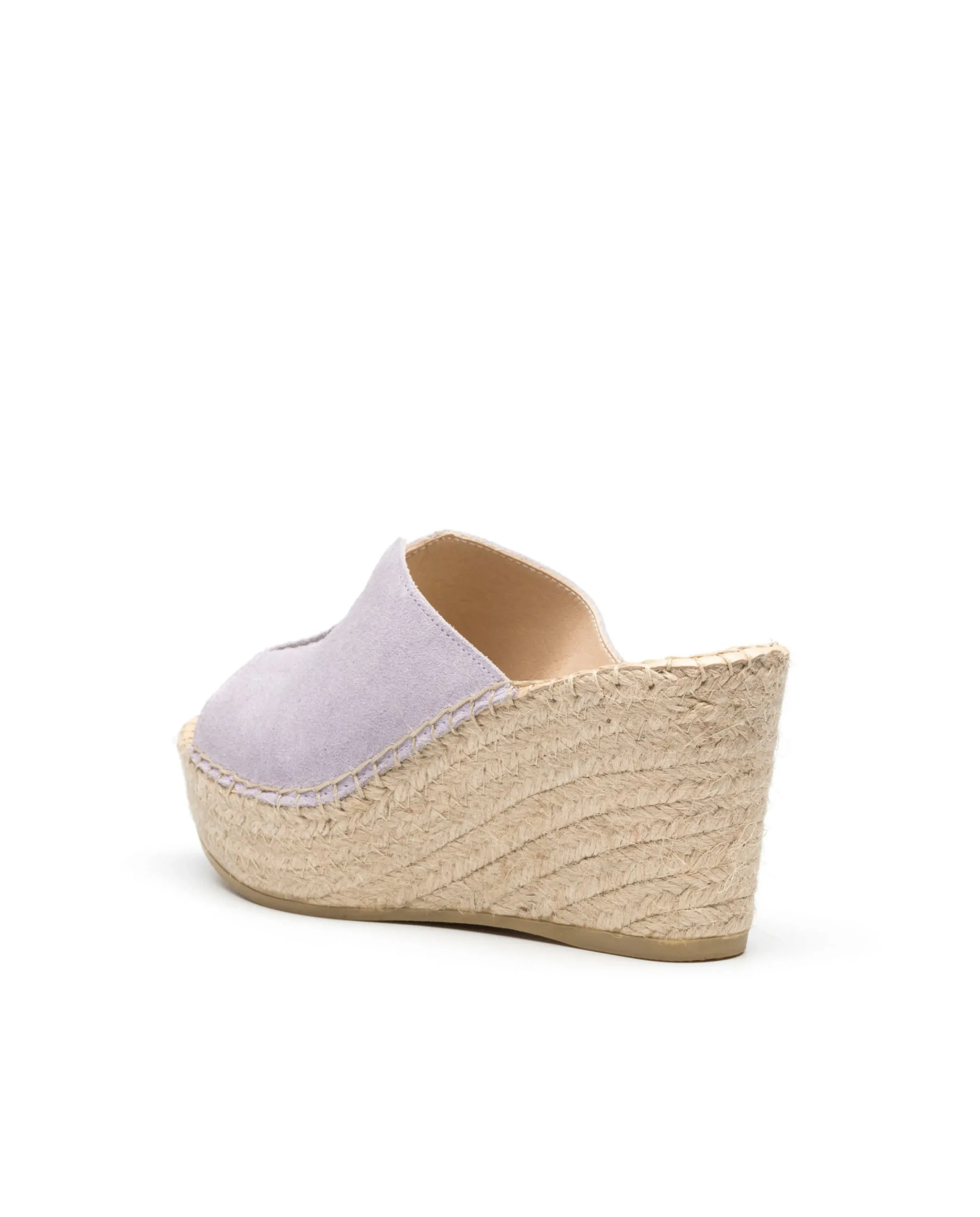 Zueco serraje malva Dominica